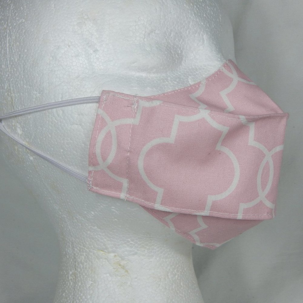 Cute Handmade Face Mask Girls 5-10yo Pink